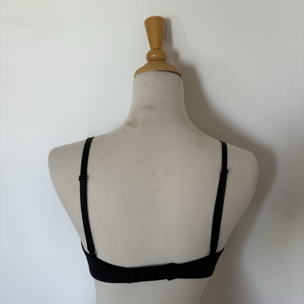 Gap Body Bra 34B Black Lightweight Lightly Padded Wireless Adjustable Straps - Picture 2 of 12